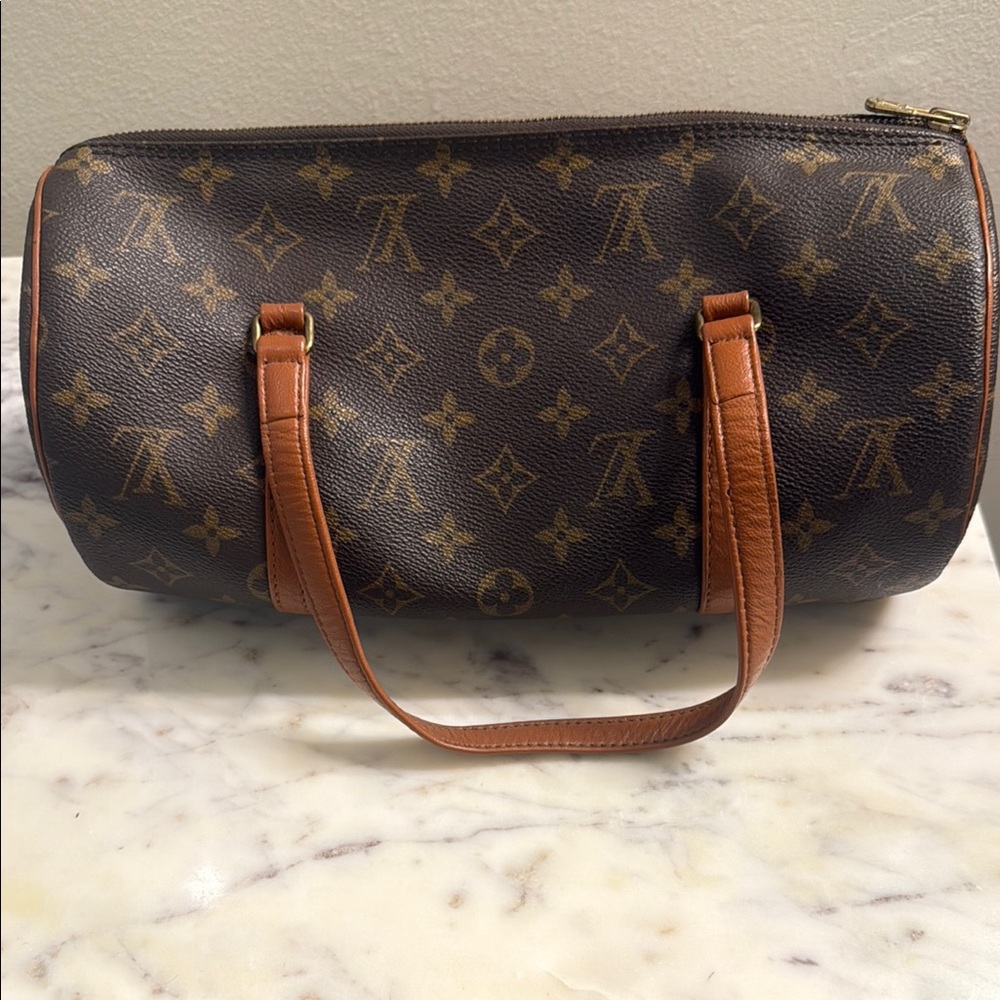 Louis Vuitton Brown Monogram Papillon Bag- Vintage prior to 1980.